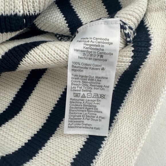 J.Crew Relaxed Emilie Lady Jacket In Stripe 100% Cotton XXL - Picture 12 of 13
